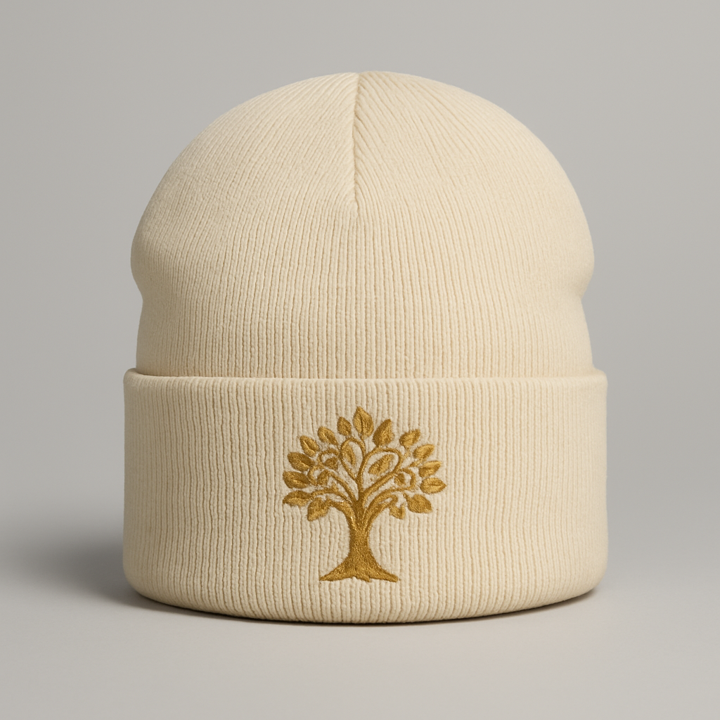 PRUF Cream Money Tree Beanie