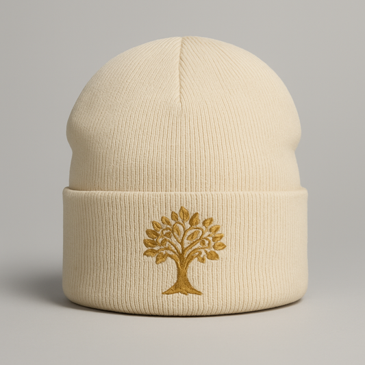 PRUF Cream Money Tree Beanie