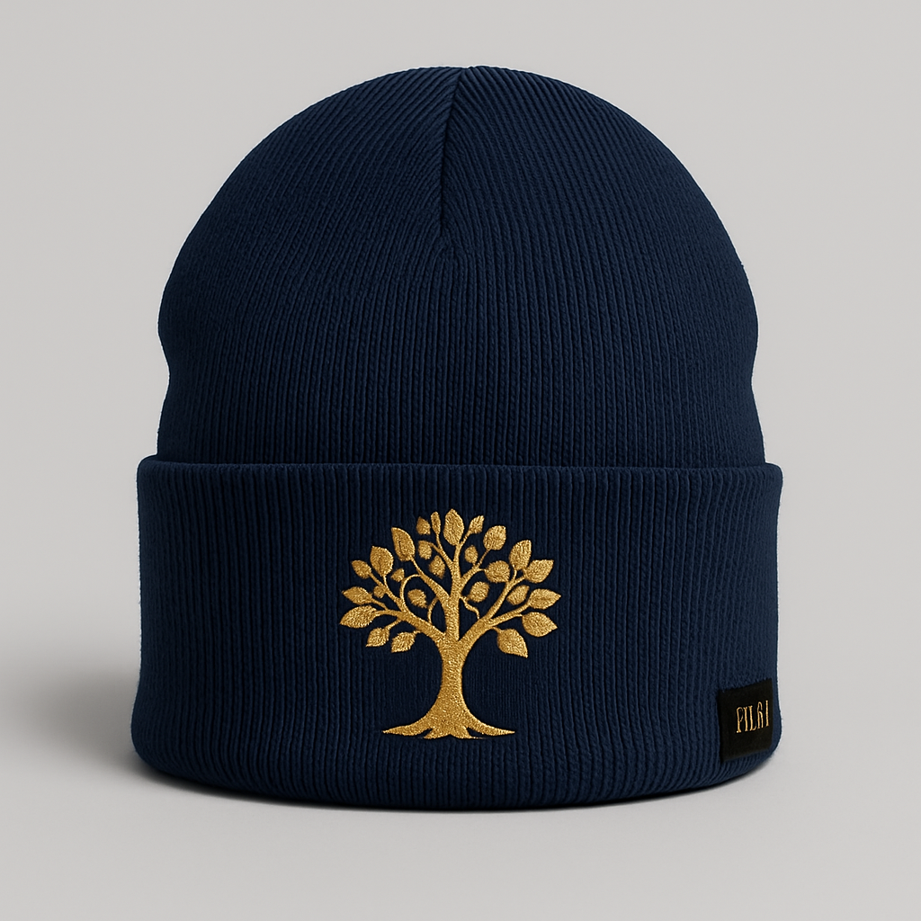 PRUF Navy Money Tree Beanie