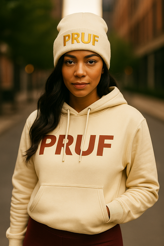 PRUF Cream Hoodie - Women’s Cut