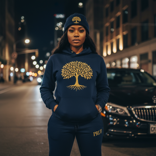 PRUF Navy & Gold Women’s Tracksuit
